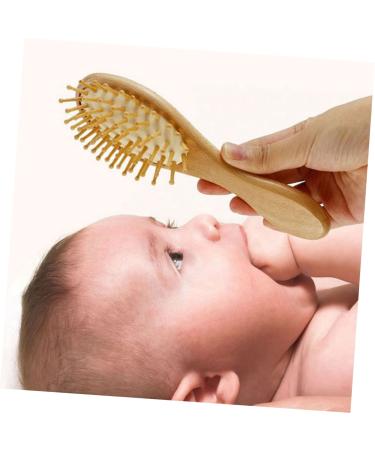 Healeved 4 Pcs Baby Hair Brush Comb Scalp Scrubber Spa Kit - Natural Soft Brushes for Baby Shampoo & Detangling - Children's Bathing Supply and Baby Care Set - Buy Online on SooperMarket.com