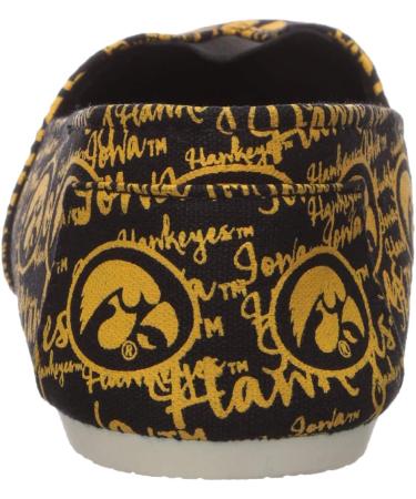 FOCO NCAA Iowa Hawkeyes Women's Canvas Slip On Shoes - Size Medium/7-8, Team Color - Buy Online on SooperMarket.com