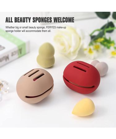 FERYES Makeup Sponge Holder - Shatterproof Silicone Case for Beauty Blender - Khaki - Buy Online on SooperMarket.com