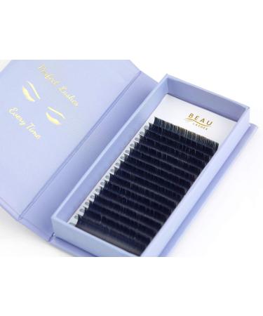 Ellipse Flat Individual Eyelash Extensions 0.2mm D Curl 7mm-14mm Mixed Tray - Semi Permanent Professional Classic Faux Mink Lash Extensions - Single Individual Eyelashes For Salon Supplies