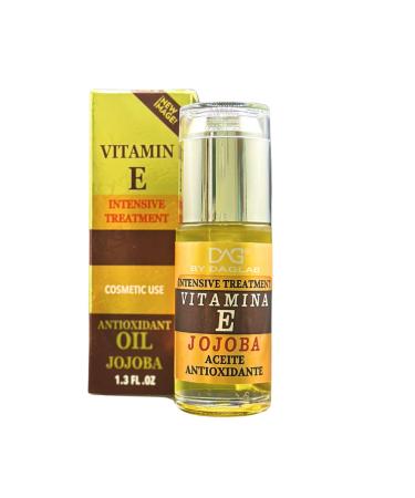 Vitamin E Oil (1.3 Fl Oz) - Intensive Treatment for Cosmetic Use | Enriched with Jojoba Aloe Vera Argan and Glycerin