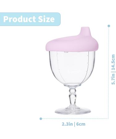 Incogneato Winey Baby Champagne Sippy Cup with Silicone Lid - Pink | Unbreakable & Dishwasher Safe for Kids - Buy Online on SooperMarket.com