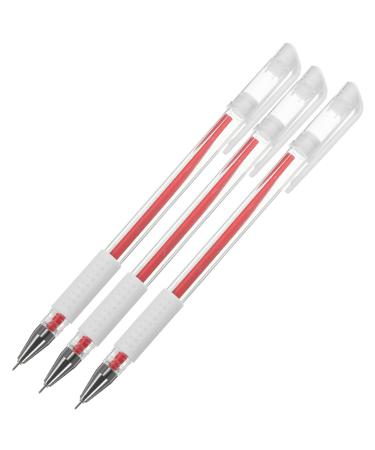 Mikinona 3pcs Lip Highlighter Microblading Pen Eyebrow Pen Marking Pen Stand Permanent for Holder Plastic Red 15x1cm Red