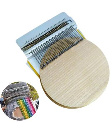 Loom Speedweve Type Weave Tool - 28 Hooks Wooden Mini Darning Machine for DIY Beginners - Buy Online on SooperMarket.com