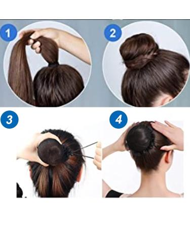 AsggBah 3pcs Colored Hair Net Bun Covers with Flower Deco | Dance Snood Hair Accessories for Dancers & Skaters - Large Size - Buy Online on SooperMarket.com