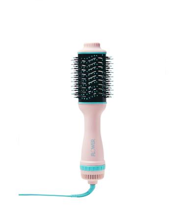 Flower Beauty Ceramic Hot Air Styling Brush - Professional Tangle-Free Styling Adds Volume & Shine While Drying Hair - 3 Heat & Cool Customizable Settings - For All Hair Types