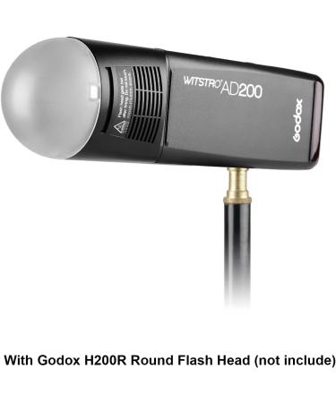 Godox AK-R11 Dome Diffuser for V1 Flash Series/AD100Pro - Compatible with H200R Round Flash Head and S-R1 Adapter - Ideal for AD200/AD200Pro Monolight and Speedlite Models - Buy Online on SooperMarket.com