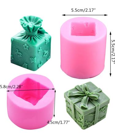 Present Package Cake Chocolate Mold Supplies for Cooking Ice Cream Candy Soap High Temperature Resistance Chocolate Molds Silicone Christmas 3D Birthday - Buy Online on SooperMarket.com