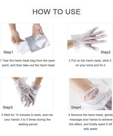 5 Pairs Moisturizing Hand Mask Gloves Effective Exfoliation Smoother Skin Hand Peel Mask Hand Spa Mask for Dry Hands for Home Beauty Salon Repair Rough Skin - Buy Online on SooperMarket.com