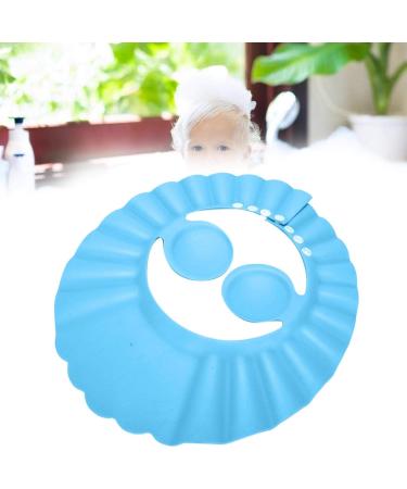 Baby Bathing Hat 6.6in Diameter Kids Shampoo Hat Silicone Ear Shower Hat for Children(Blue) - Buy Online on SooperMarket.com