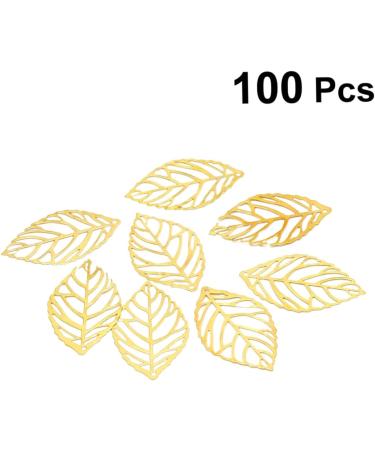 200 pcs Leaves India Hanging Leaf Headwear Tree Flatback Making Bracelet Craft for DIY Bride Silver 2*3.4cmx3pcs Goldenx3pcs - Buy Online on SooperMarket.com