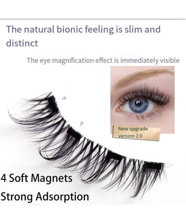 Lumentes Magnetic Eyelashes Lumentes Reusable Magnetic Eyelashes Magnetic Eyelashes Without Eyeliner Flawless Magnetic Eyelashes Eyelashes Magnetic Without Eyeliner Lashes Eyes Beauty (HPD06-4) - Buy Online on SooperMarket.com