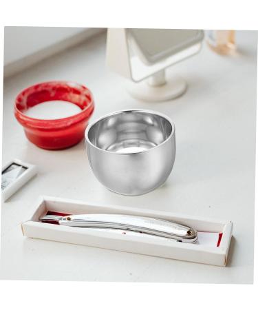 Beavorty Shaving Foam & Razor Brush Set for Men - 2-Piece Silver Barbershop Essentials | International Shipping Available - Buy Online on SooperMarket.com