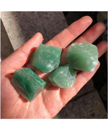 for raw Crystals Minerals Gemstone Natural Green Rough Stone for Home Decoration 100g 30-50mm - Buy Online on SooperMarket.com