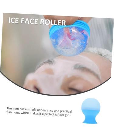 Buy Silicone Ice Roller Tray for Face - Facial Massager & Skin Therapy Tool | Ice Cube Holder 9.5x7.2cm - Blue - Buy Online on SooperMarket.com