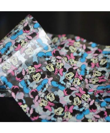 Nail art - nail foil - transfer foil - Minnie Mouse - colorful/transparent - 1400-GL53