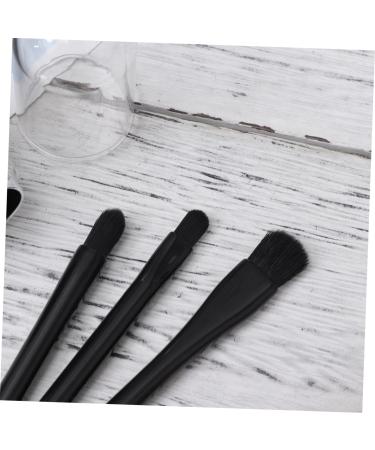 NOLITOY Portable Cosmetic Brush Set - 4-in-1 Retractable Makeup Brush Double Ended Boxed for Home Use - Perfect Travel Size Beauty Set in Black - Buy Online on SooperMarket.com