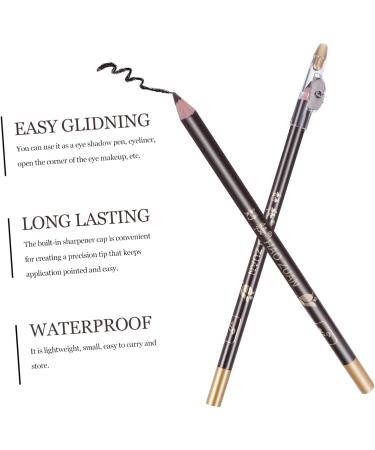 WOFASHPURET 8pcs Pencil Sharpener Eyebrow Pencil Black Eyebrow Makeup Pencil Cosmetic Small Tools Wooden Miss 1 count (Pack of 1) Coffee - Buy Online on SooperMarket.com