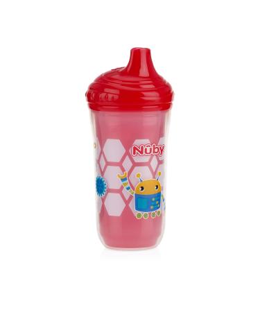 Nuby Plastic Insulated No Spill Easy Sip Cup with Vari-Flo Valve Hard Spout Boy 9 Oz 3 Count - Buy Online on SooperMarket.com