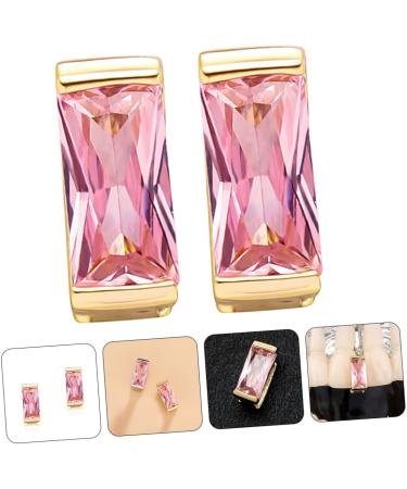 PACKOVE Hip Hop Teeth 2pcs Large Zircon Braces Bbq Fake Teeth Decor Mouth Grills Accessories Man European and American - Buy Online on SooperMarket.com