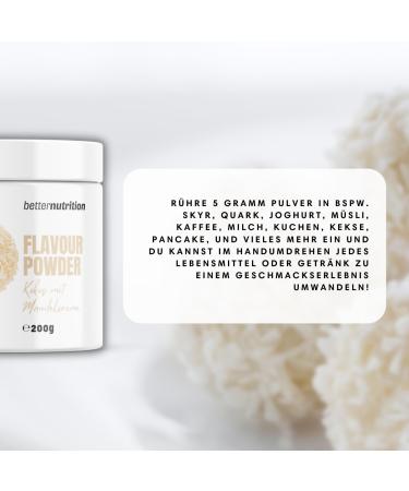 Premium Vegan Flavor Powder - Coconut & Almond Cream | Calorie-Reduced Aroma | Zero 200g | Better Nutrition - Buy Online on SooperMarket.com