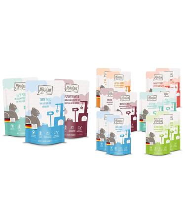 Mjamjam Mix package II 12 x 125 g 1 Pack (1 x 1.5 kilograms) & Mix package III 2*Wild & rabbits 2*turkey 2*duck & poultry 2*hearts 2*chicken 2*beef 12 x 125g 1 Pack (1 x 1.5 kilograms) bundle with mixing package III