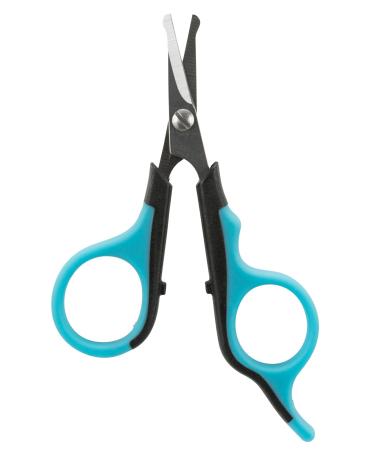 TRIXIE Pet Grooming Scissors, For Dogs and Cats, Pet Face, Nose, Ears, and Paw Hair, Round Tip, 3" ( 8cm)