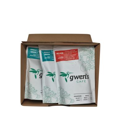 Gwen's - Roasted Coffee Medium Roast Ground Costa Rica 3 Pack of 250 g c/u Flavor Box