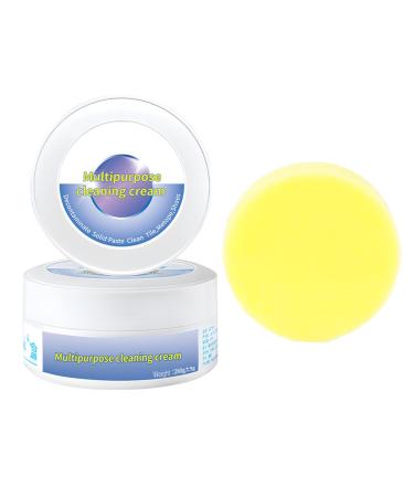 Multifunctional White Shoe Cleaning Cream 260g White Trainer Cleaner with Sponge Shoes Whitener for Trainers Sneaker Cleaner Trainer Whitener Cleaning Paste for Shoes Clothes Sofa