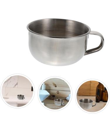 Minkissy 3-Piece Shaving Set - Metal Razor Bowl & Wooden Shaving Cup - Rustproof Steel Gift for Men - Buy Online on SooperMarket.com