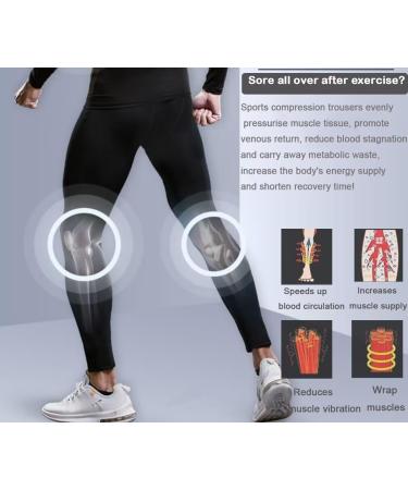 Buy SMATSTYLE Men's Compression Pants - Sport Leggings Breathable Baselayer Trousers for Fitness Running & Basketball - Pure Black - Buy Online on SooperMarket.com