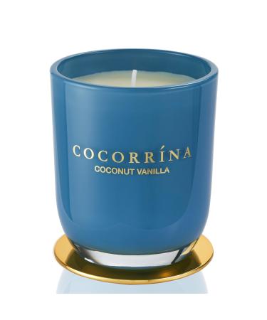 Cocorr na Candle fragrance candle in glass - coconut vanilla burning time up to 22 hours natural soy candle Christmas gift candle 180g coconut vanilla 180g