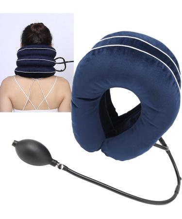 Buy Adjustable Inflatable Neck Traction Device - Effective 3-Layer Support Pillow for Pain Relief - Buy Online on SooperMarket.com