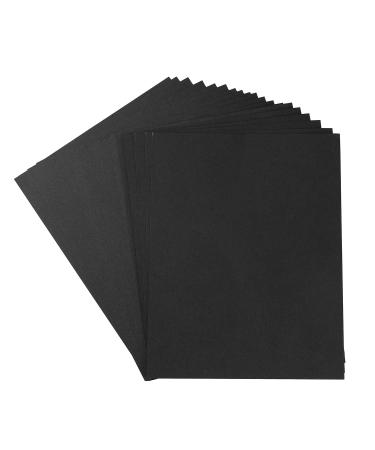 20 Sheets Colored Thick Paper Cardstock Blank for DIY Crafts Cards Making  Invitations  Scrapbook Supplies (Black  8.5 x 11 inches) Black 8.5 x 11 inches