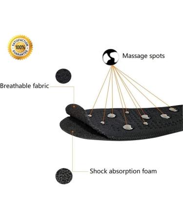 Magnetic Massage Insoles for Pain Relief | Acupressure Shoe Inserts for Men & Women - 10.2 x 3.3 Inch - Buy Online on SooperMarket.com