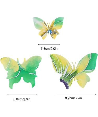 50Pcs Edible Wafer Paper Butterfly Cupcake Toppers Asudaro Butterfly Cake Decoration for Birthday Party Wedding Food Decorations One Size Type 3 - Buy Online on SooperMarket.com