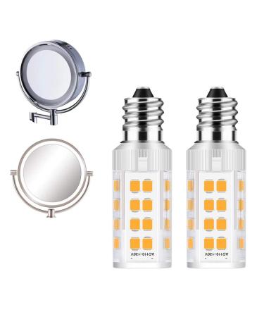 2Pack LED Makeup Mirror Bulb Replacement Mirror 20W RP34B Light Bulb fits BE151T BE71CT BE47X BE47BR for Cosmetic Vanity Makeup Mirror with Single Double Sided Lighted Magnification (6000K)