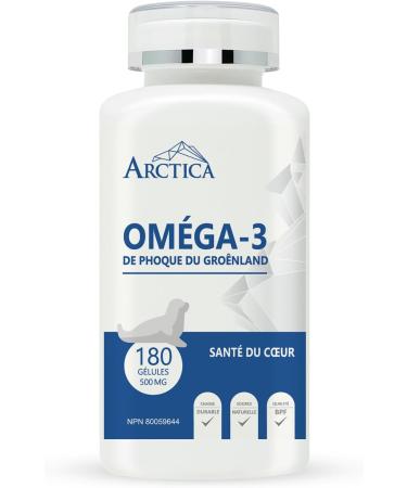 Arctica Harp Seal Oil Omega-3 Capsule Heart Health 500 mg 180 softgels - Buy Online on SooperMarket.com