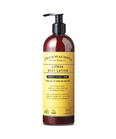 Pharmacopia Citrus Body Lotion   Moisturizing Aromatherapy Body Cream with Natural & Organic Ingredients   Vegan  Cruelty Free  Aromatic Body Moisturizer  16 oz
