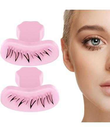 Eyelash Stamp for Beginner 1 Pair DIY Natural Long Lasting Lower Lash Stamp for Makeup Silicone Eyelash Stamps Tool for Woman Girls Style 2 Eyelash Stamps Tool Pink - Buy Online on SooperMarket.com