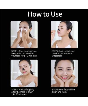 Blackhead Removal Peel Off Mask - Purifying Bamboo Charcoal Facial Mask for Deep Pore Cleansing & Skin Brightening - Suitable for All Skin Types - Buy Online on SooperMarket.com