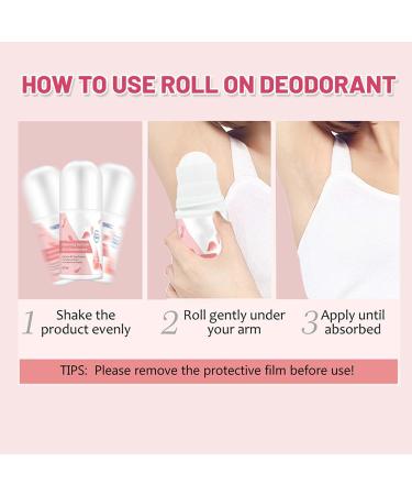 Natural Deodorant Roll On Rose & Vitamin C Ladies Deodorant Roll-On Effective Protection Soothing Refreshing Skin Barrier Repair Antiperspirant Women Anti Sweating Dew Deodorant Suitable For Women - Buy Online on SooperMarket.com