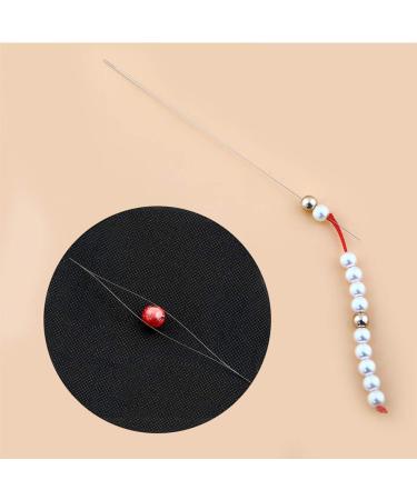 32-Piece Assorted Size Collapsible Beading Needles Set for Jewelry Making | Seed Beads, Big Eye, Long Straight Embroidery Needles with Needle Bottle - Buy Online on SooperMarket.com