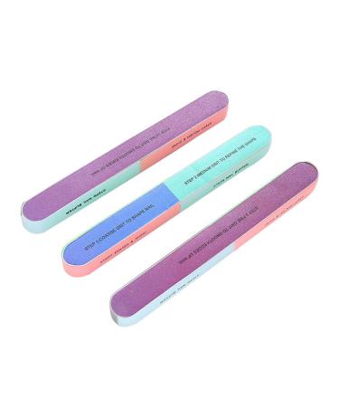 HUSHUI Six-Sided Nail File Sanding Buffer Manicure Pedicure Polish Buffing Tool Durable Nail Sandpaper File Perfect for Nail Polishing