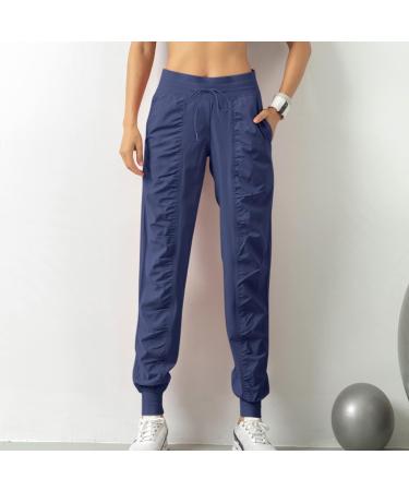 WILLBEST Women Causal Oversized Stretch Jogging Sports Jogger Sweatpants Elasticated Waist Trousers with Pockets Gym Running Yoga Pant Tracksuit Bottoms L 2005-djufh-navy-2 - Buy Online on SooperMarket.com