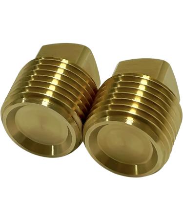 Clink 1/2 NPT Solid Brass Boat Hull Drain Plugs - 2 Pack Spare Garboard Plugs - Buy Online on SooperMarket.com