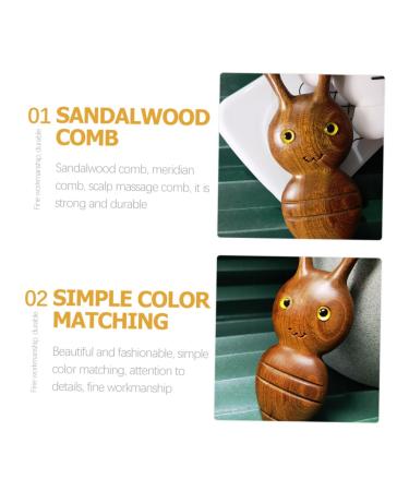 Beavorty Thin Bee Shaped Facial Massager Comb | Sandalwood Face Massager for Relaxation & Wrinkle Reduction | International Shipping Available - Buy Online on SooperMarket.com