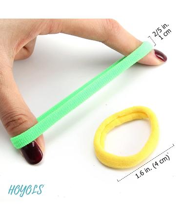 Seamless Hair Band Small Hair Ties - No Wrinkle Damage Ponytail Holders (4cm 10 Mixed Colors Set) - Perfect for Babies - Buy Online on SooperMarket.com