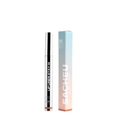 Sacheu Lip Liner Stay-N - Peel Off Lip Liner Tattoo  Peel Off Lip Stain  Long Lasting Lip Stain Peel Off  Infused with Hyaluronic Acid & Vitamin E  For All Skin Types - p-INKED Shade  Pack of 1