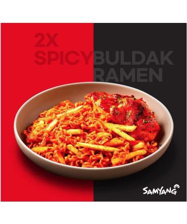 CNMART Samyang Double Spicy Extremely Hot Chicken Flavour Challenge Noodle Cup Halal 70g (Pack of 12) - Buy Online on SooperMarket.com
